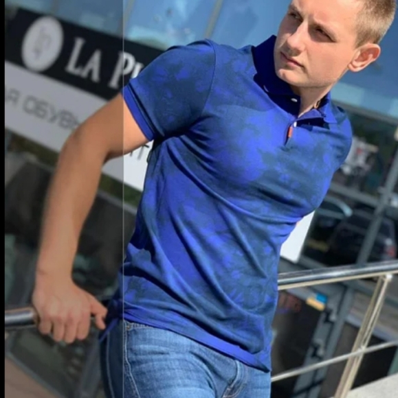 Slim Fit Deep Royal Golf Polo Shirt 